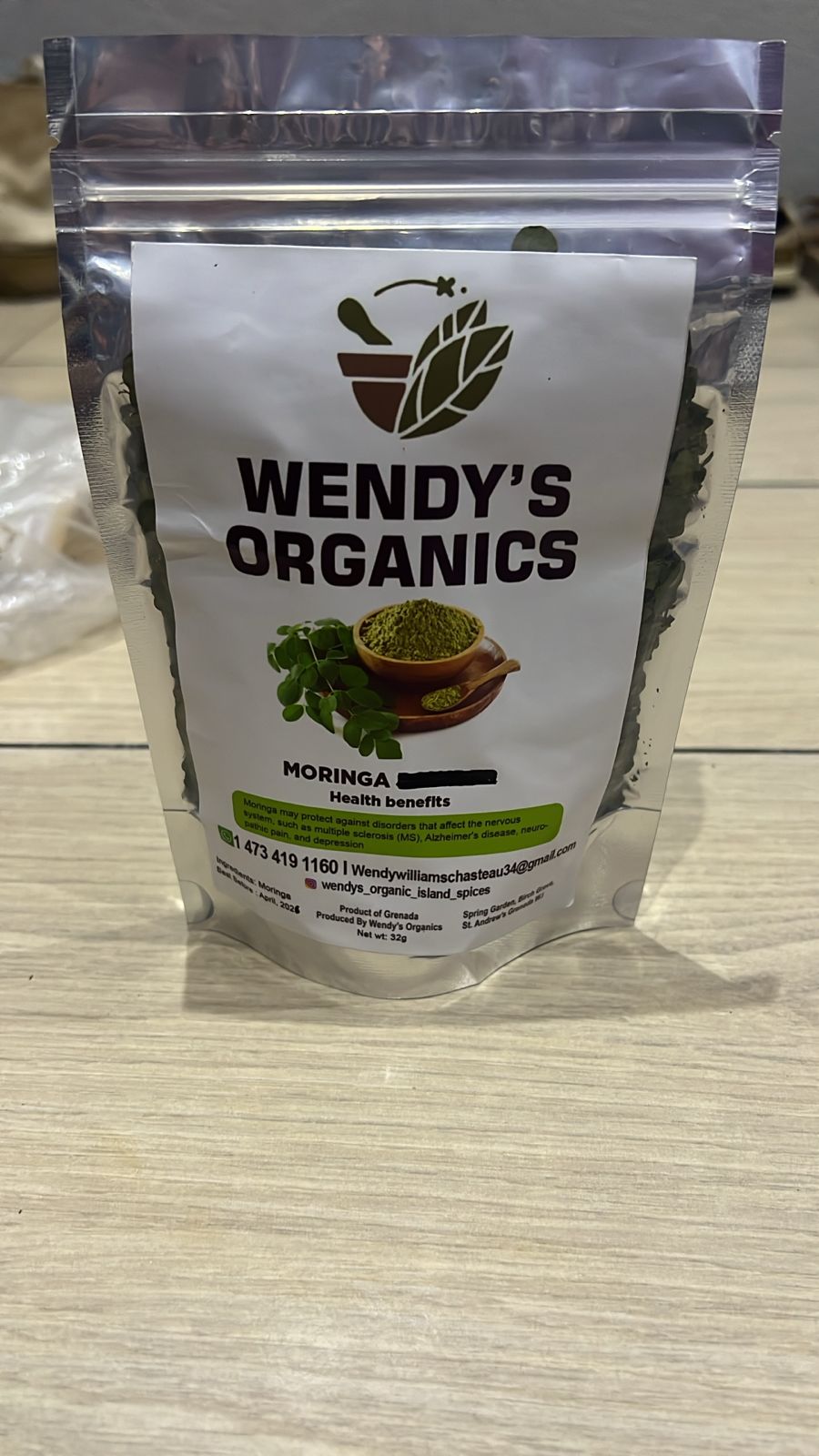 Loose Moringa Leaves by Wendy’s Organics